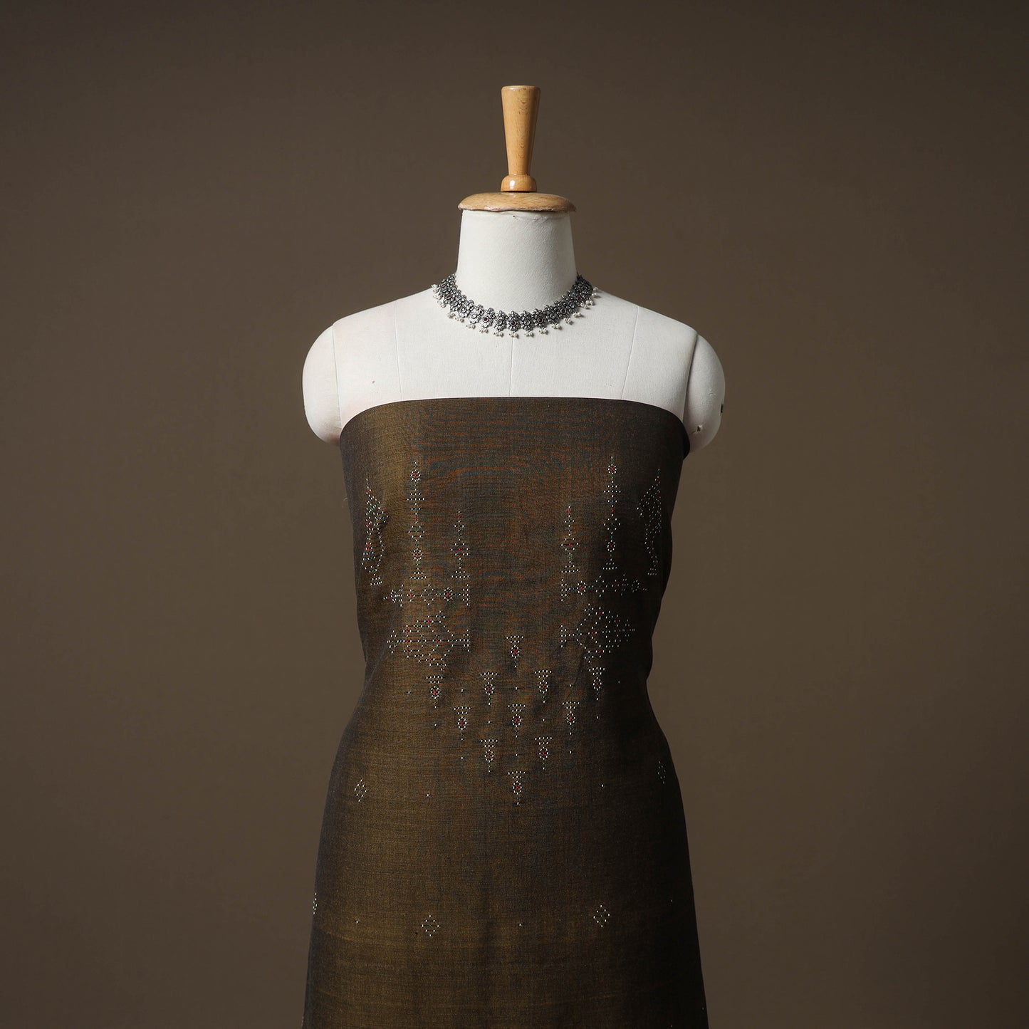 Tangaliya Handwoven Cotton Unstitched Kurta Material (3M) 14