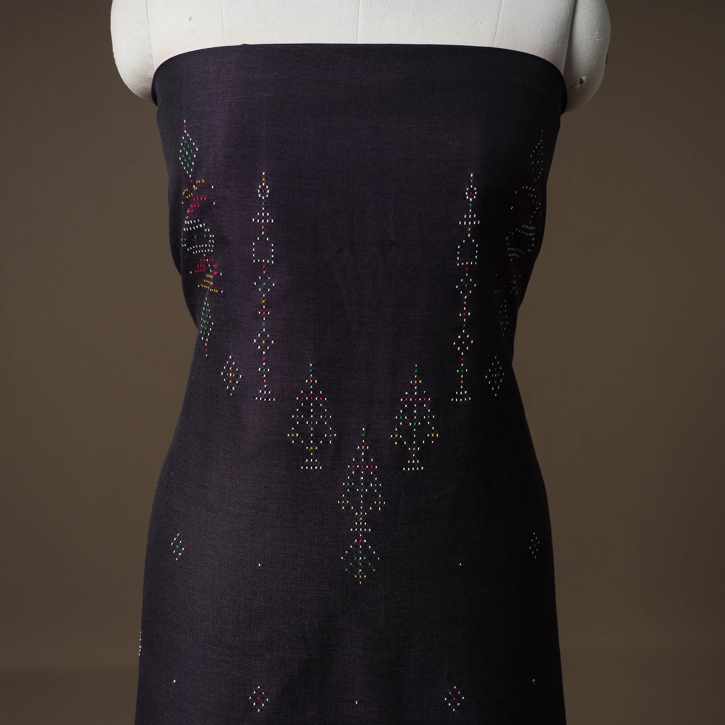 Tangaliya Handwoven Cotton Unstitched Kurta Material (3M) 15