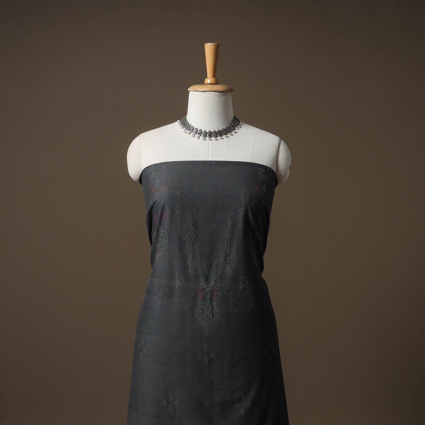 Tangaliya Handwoven Cotton Unstitched Kurta Material (3M) 17