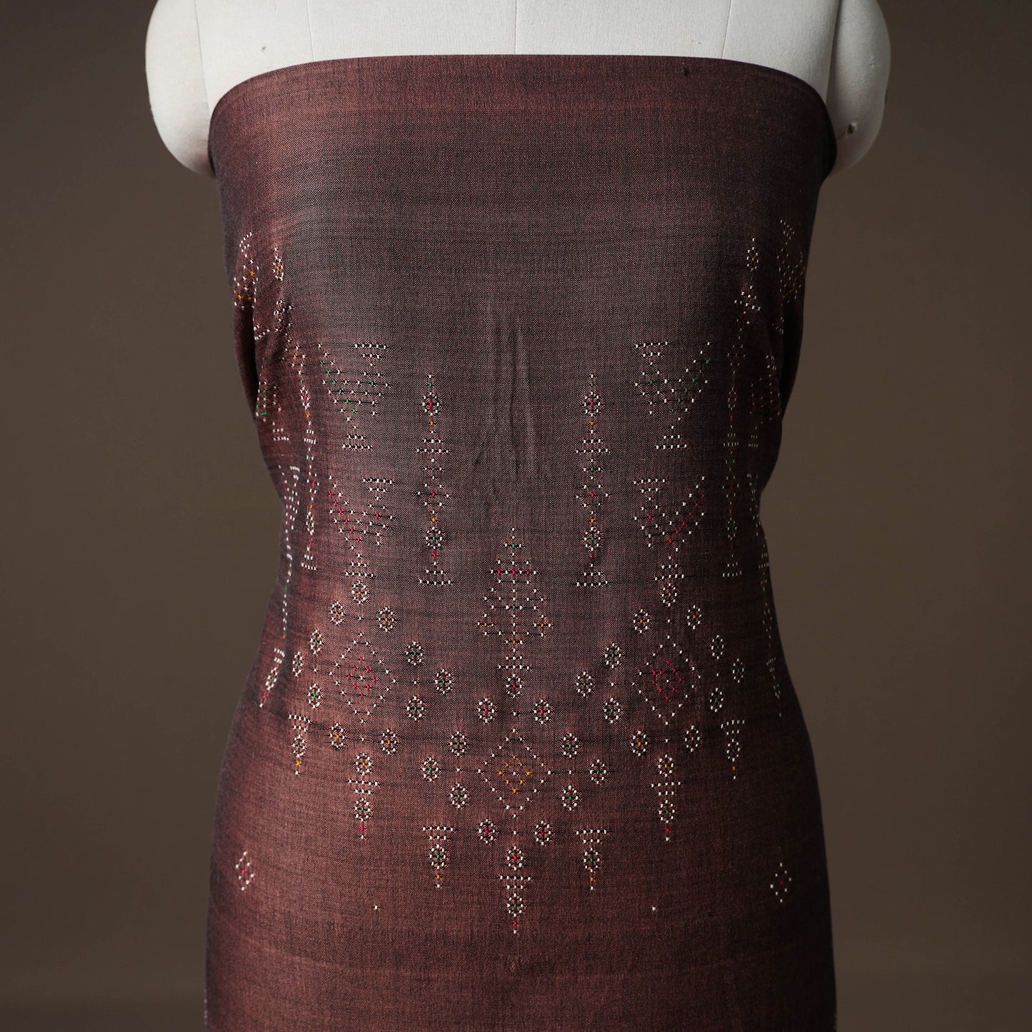 Tangaliya Handwoven Cotton Unstitched Kurta Material (3M) 18