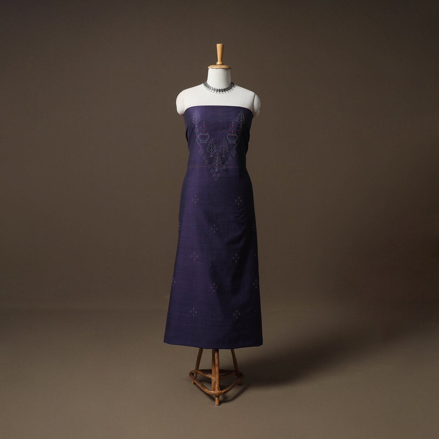 Tangaliya Handwoven Cotton Unstitched Kurta Material (3M) 19