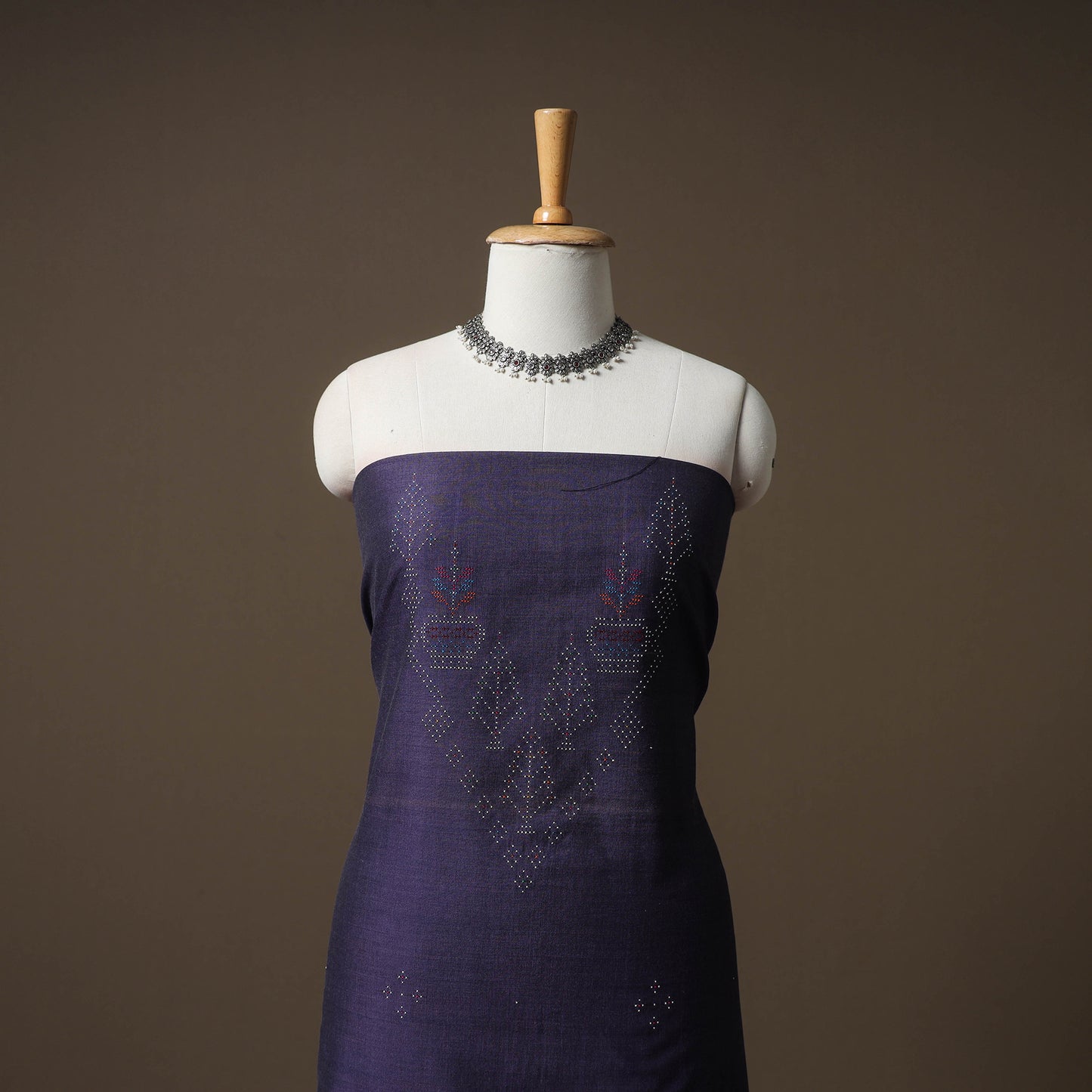 Tangaliya Handwoven Cotton Unstitched Kurta Material (3M) 19