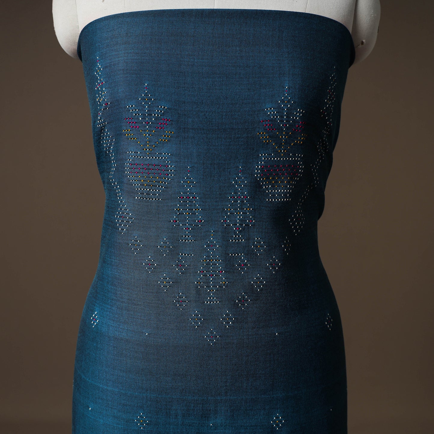 Tangaliya Handwoven Cotton Unstitched Kurta Material (3M) 20