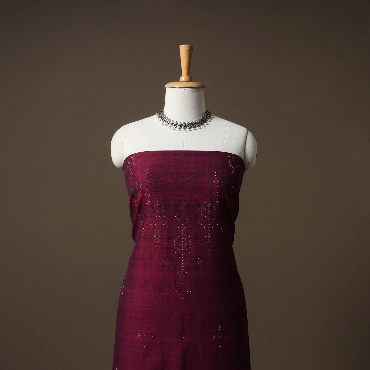 Tangaliya Handwoven Cotton Unstitched Kurta Material (3M) 21
