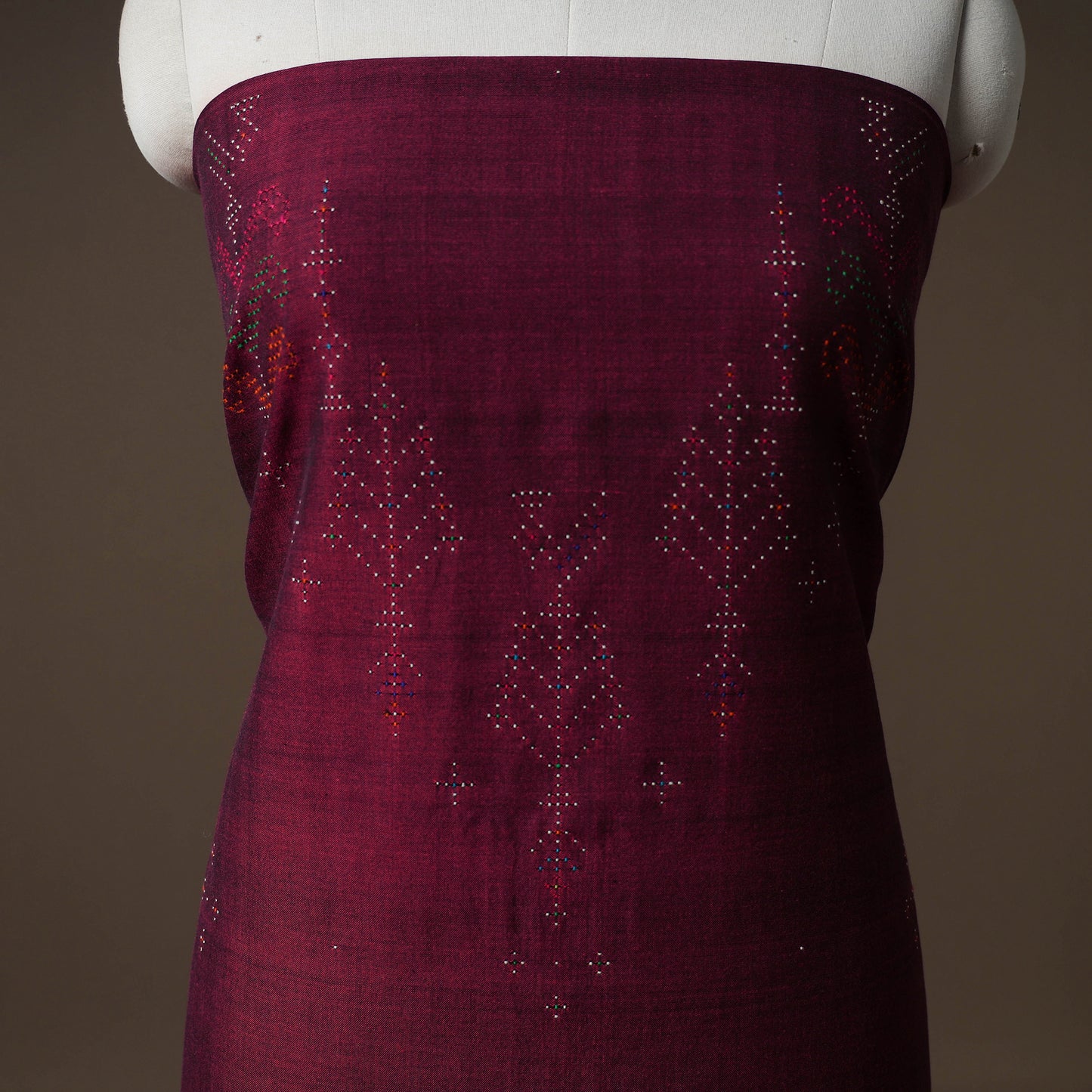 Tangaliya Handwoven Cotton Unstitched Kurta Material (3M) 21