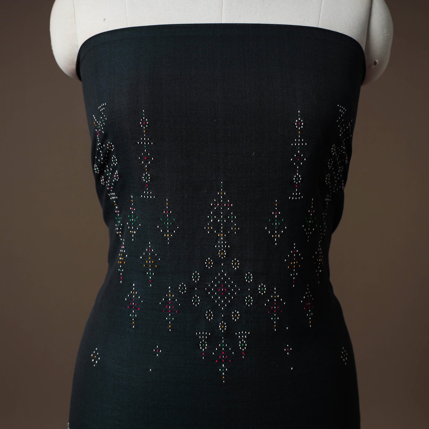 Tangaliya Handwoven Cotton Unstitched Kurta Material (3M) 22