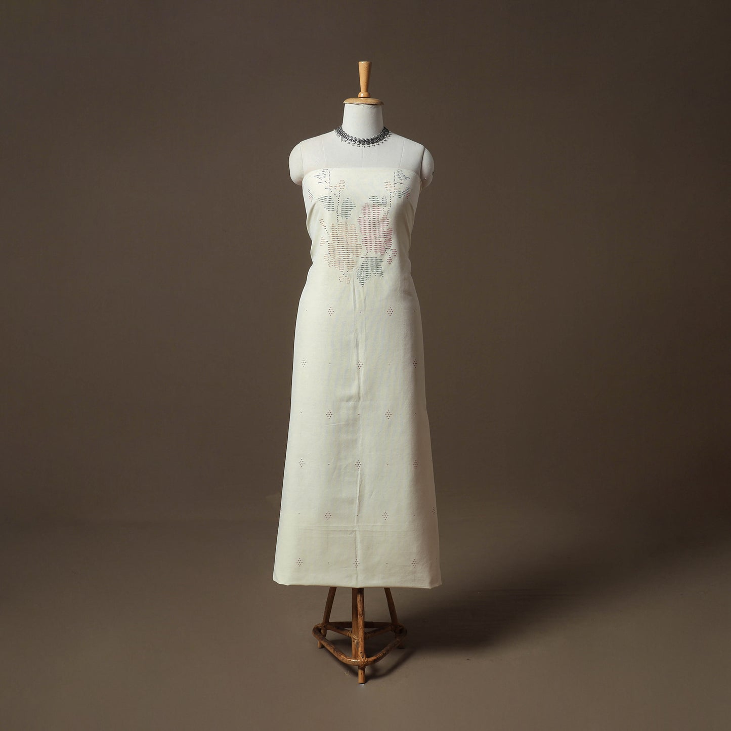 Tangaliya Handwoven Cotton Unstitched Kurta Material (3M) 23