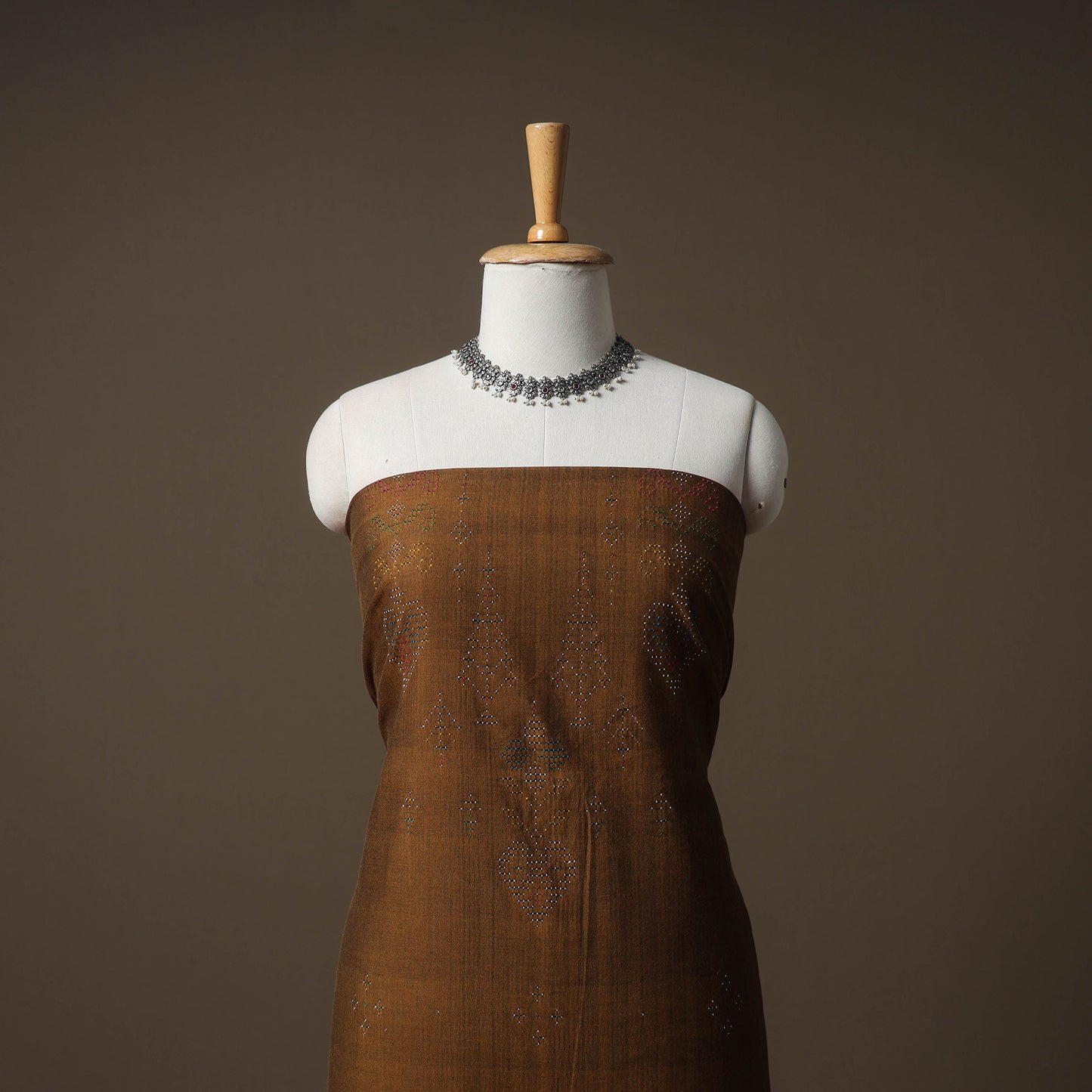 Tangaliya Handwoven Cotton Unstitched Kurta Material (3M) 24