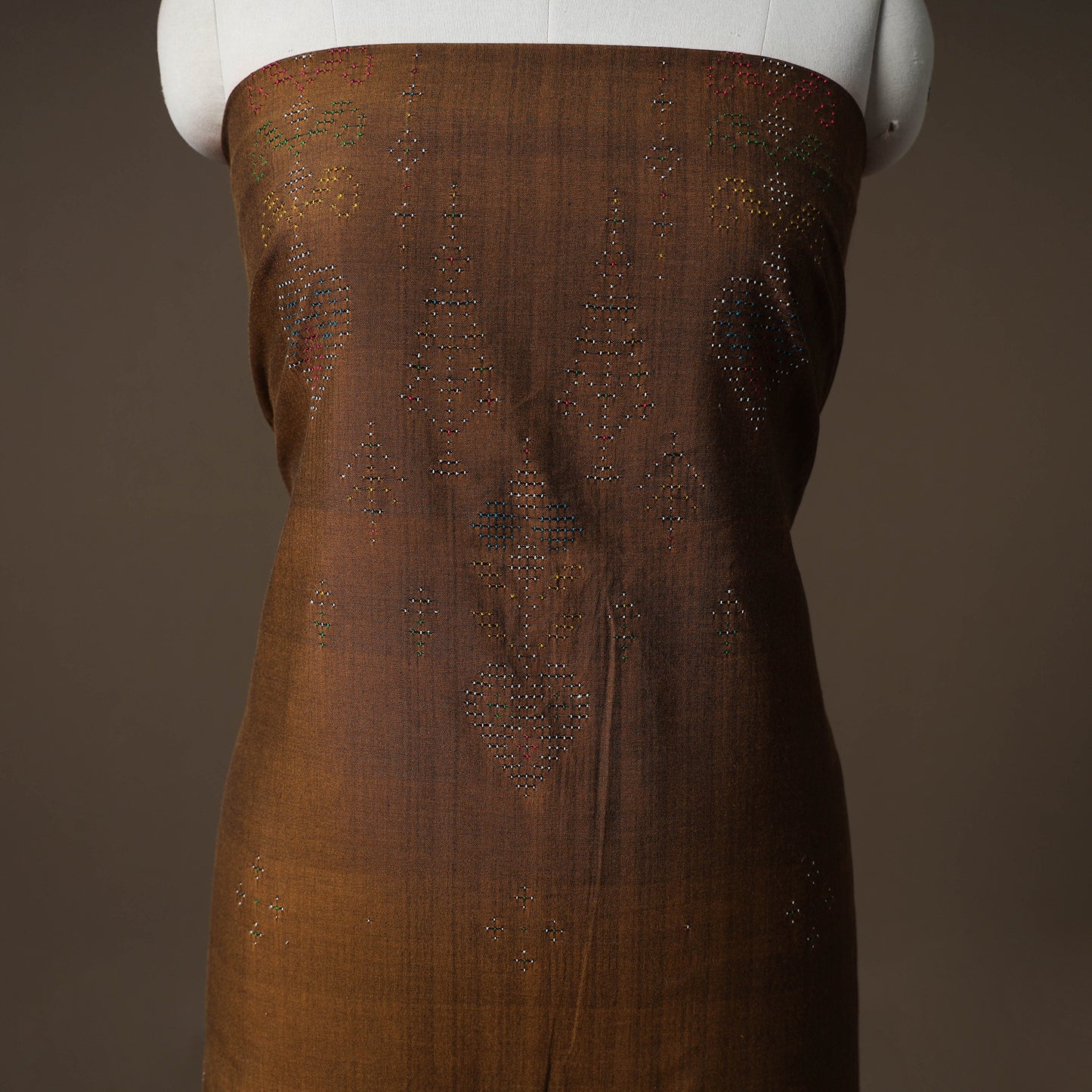 Tangaliya Handwoven Cotton Unstitched Kurta Material (3M) 24