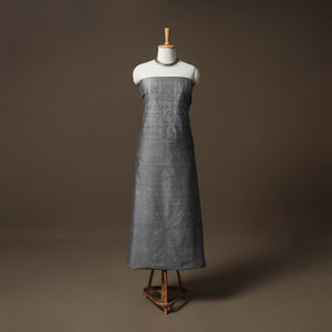 Grey - Tangaliya Handwoven Cotton Unstitched Kurta Material (3M) 25