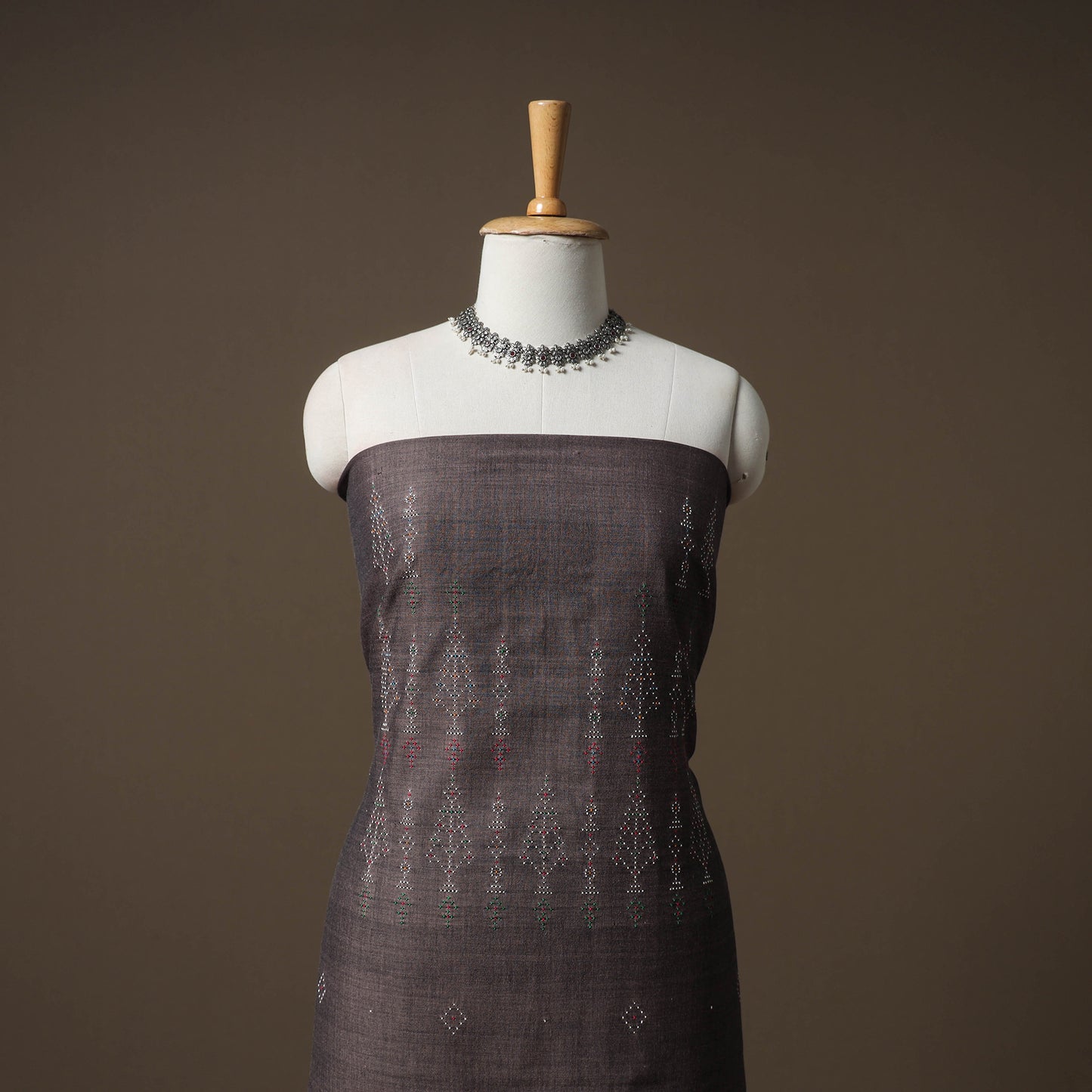 Tangaliya Handwoven Cotton Unstitched Kurta Material (3M) 26