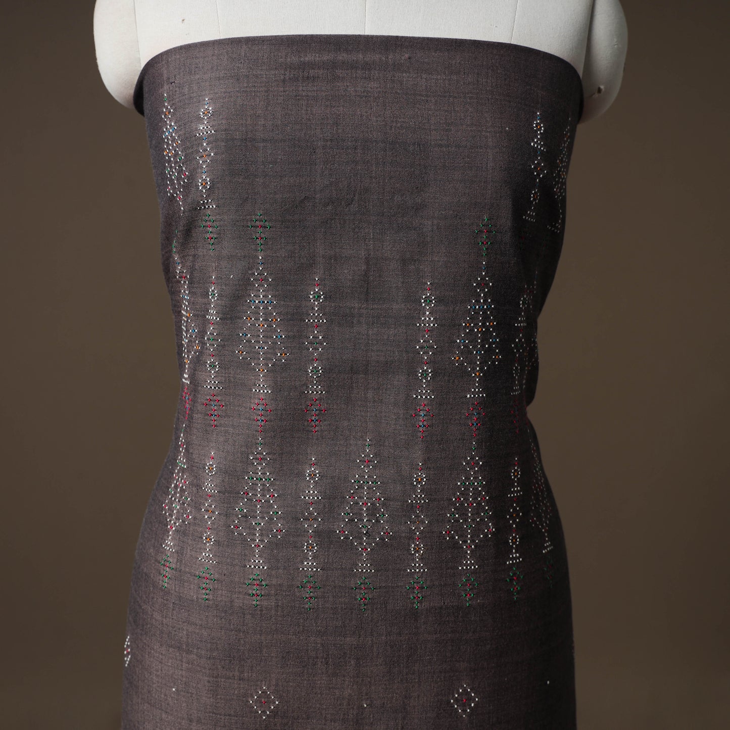 Tangaliya Handwoven Cotton Unstitched Kurta Material (3M) 26