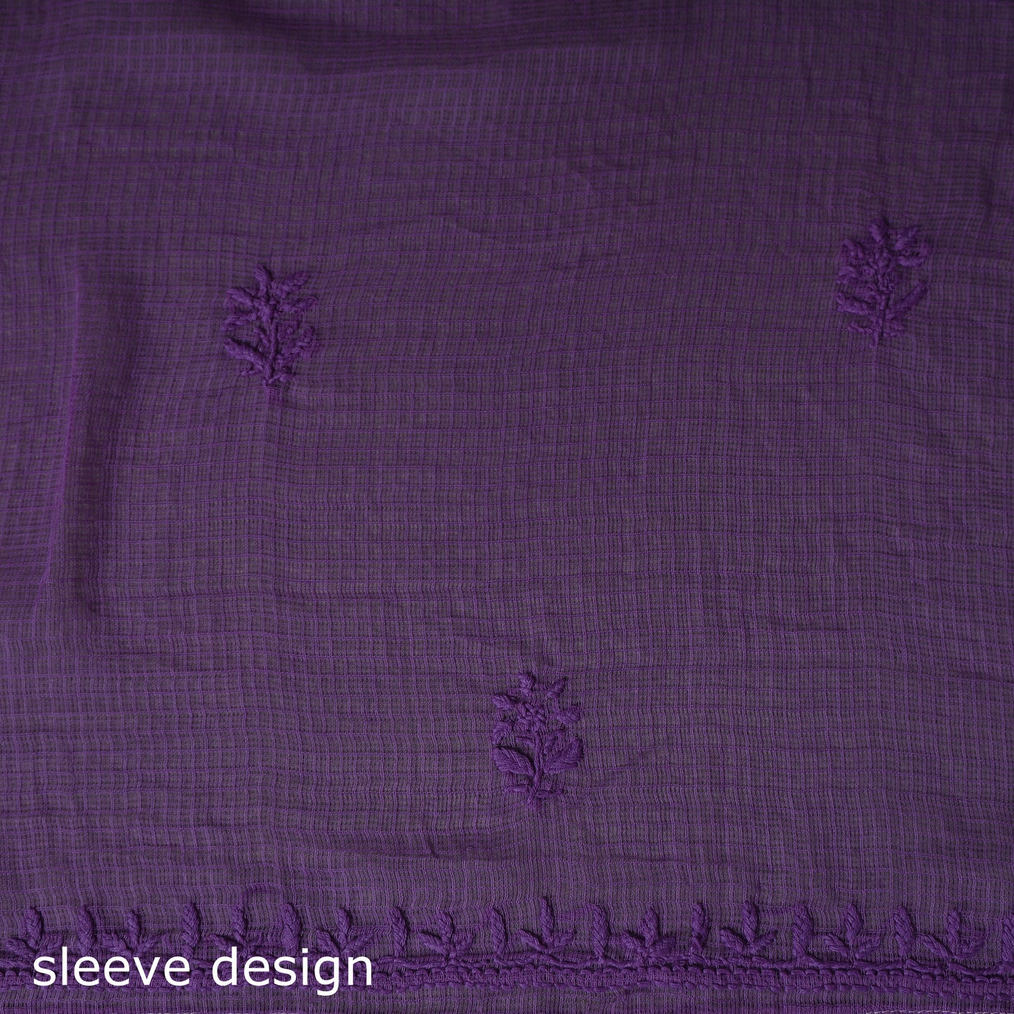 Lucknowi Chikankari Kota Doria Cotton Unstitched Dress Material: Kurta with Dupatta 27