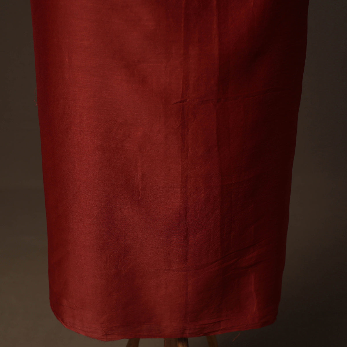 Handpainted Srikalahasti Handloom Chanderi Silk Unstitched Kurta (2.5M) 02
