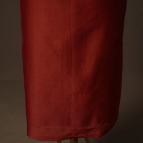 Handpainted Srikalahasti Handloom Chanderi Silk Unstitched Kurta (2.5M) 03
