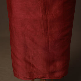 Handpainted Srikalahasti Handloom Chanderi Silk Unstitched Kurta (2.5M) 07