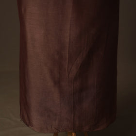 Handpainted Srikalahasti Handloom Chanderi Silk Unstitched Kurta (2.5M) 08