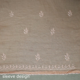 Lucknowi Chikankari Kota Doria Cotton Unstitched Dress Material: Kurta with Dupatta 20