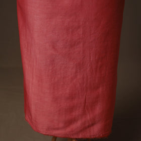 Handpainted Srikalahasti Handloom Chanderi Silk Unstitched Kurta (2.5M) 09