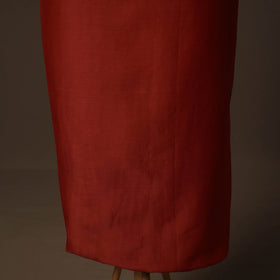 Handpainted Srikalahasti Handloom Chanderi Silk Unstitched Kurta (2.5M) 10