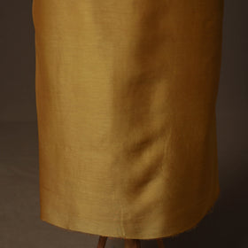 Handpainted Srikalahasti Handloom Chanderi Silk Unstitched Kurta (2.5M) 12