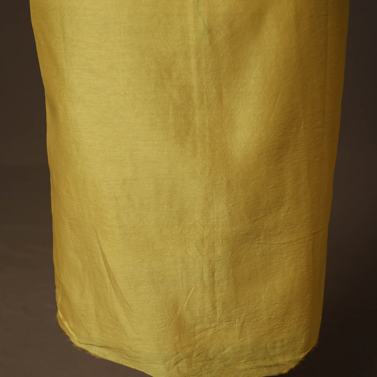 Handpainted Srikalahasti Handloom Chanderi Silk Unstitched Kurta (2.5M) 13