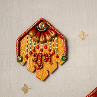 Diwali Decor Handpainted Wooden Shubh Labh (Set of 2) 12