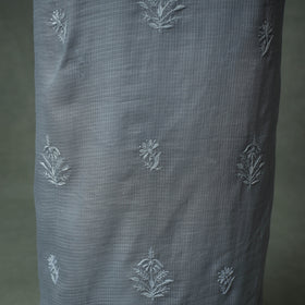 Lucknowi Chikankari Kota Doria Cotton Unstitched Dress Material: Kurta with Dupatta 26