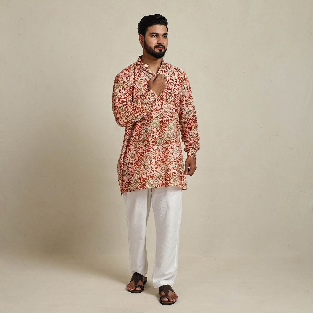 Batik men kurta 