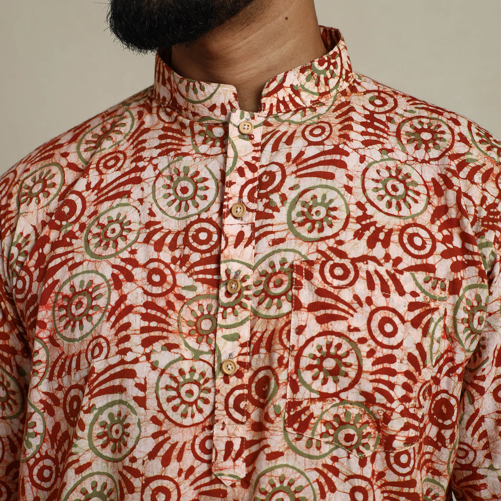 Batik men kurta 