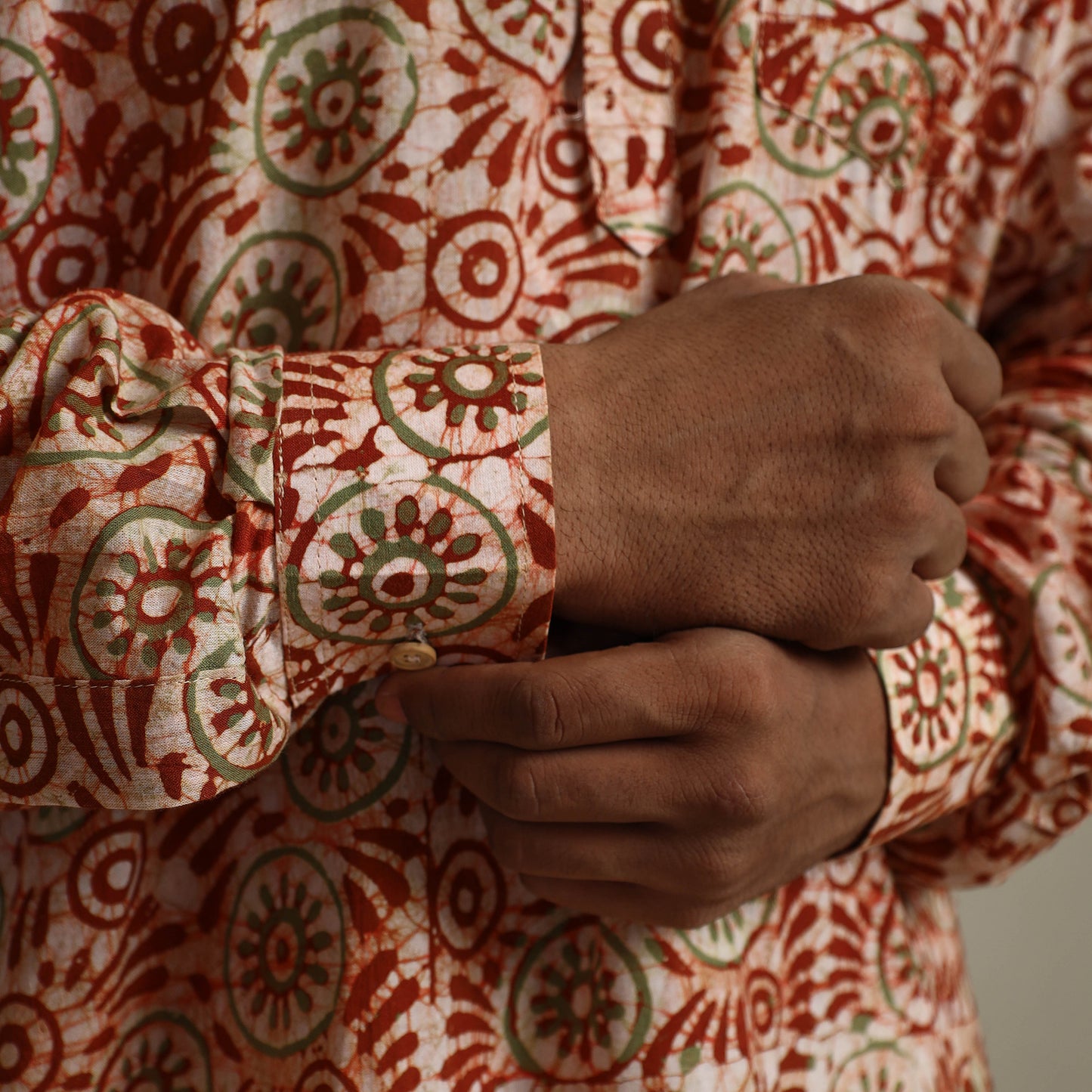 Batik men kurta 