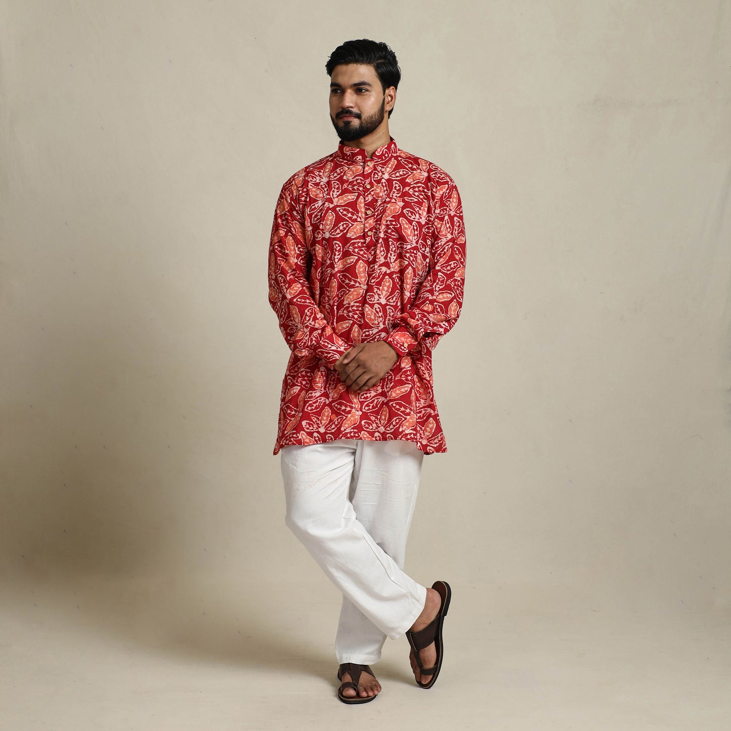 Batik men kurta 