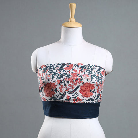 Buy Sanganeri Block Printed Cotton Blouse Piece 