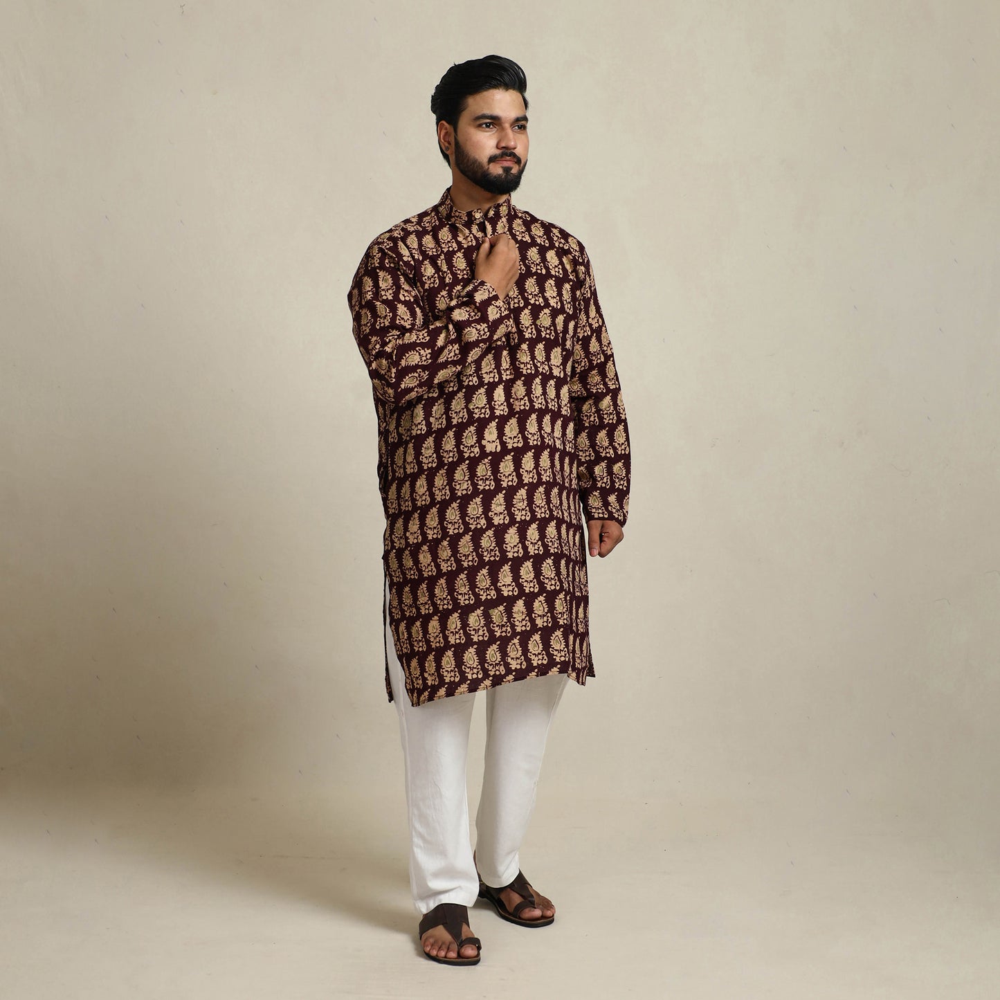 Batik men kurta 