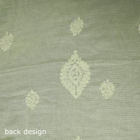 Lucknowi Chikankari Kota Doria Cotton Unstitched Dress Material: Kurta with Dupatta 31