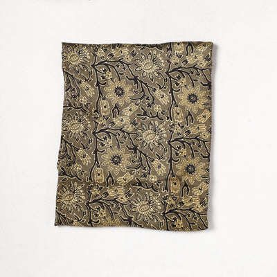Brown - Ajrakh Hand Block Printed Modal Silk Precut Fabric (1.3 meter) 59
