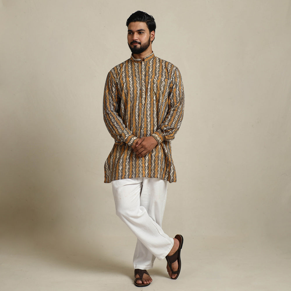 Batik men kurta 