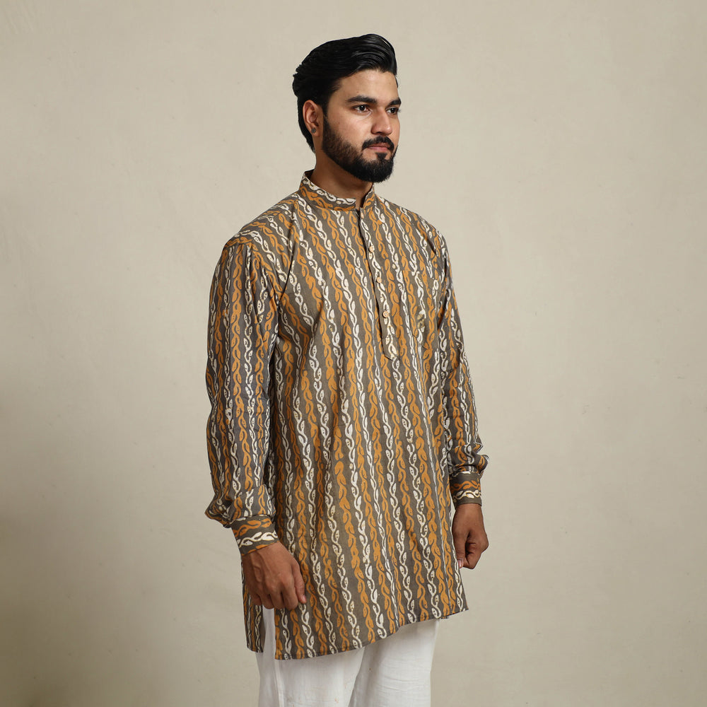 Batik men kurta 