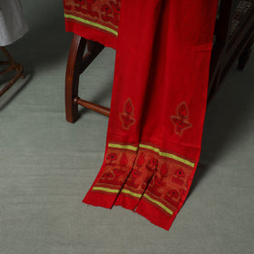 Bengal Kantha Hand Embroidered Cotton Unstitched Dress Material: Kurta, Bottom & Dupatta 01