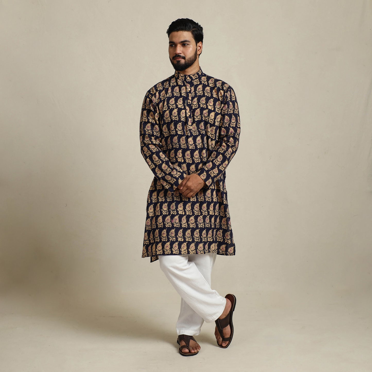 Batik men kurta 