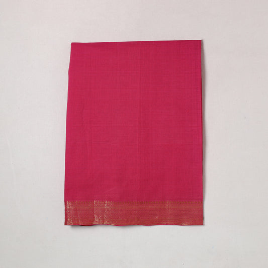 Mangalagiri Handloom Cotton Zari Border Precut Fabric (1.5 meter) 08