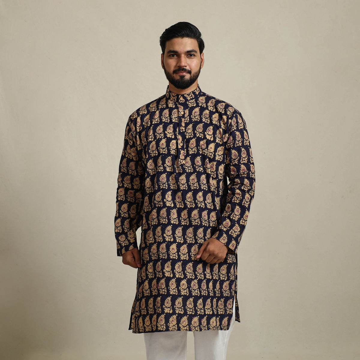 Batik men kurta 