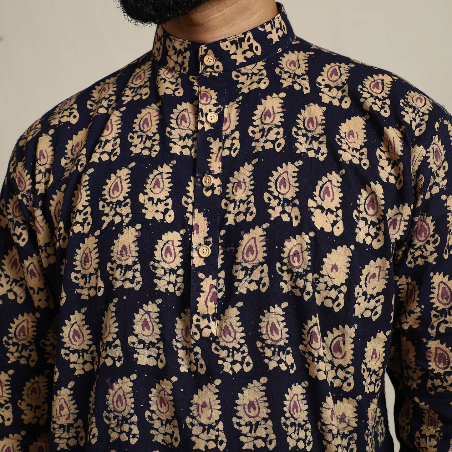 Batik men kurta 