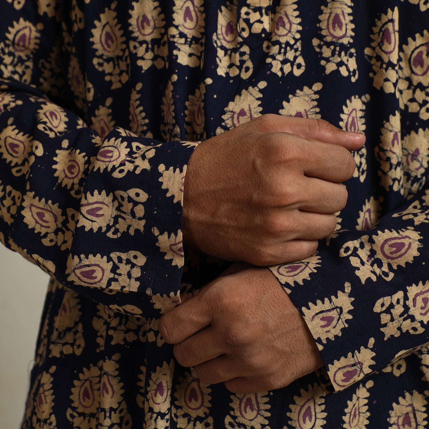 Batik men kurta 