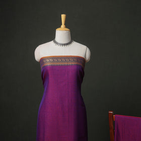 Dharwad Cotton Plain Thread Border Unstitched Dress Material: Kurta, Bottom & Dupatta 13