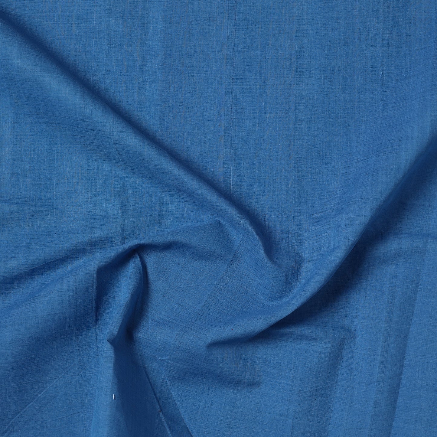 Blue - Mangalagiri Handloom Cotton Precut Fabric (1.7 meter) 58