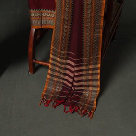 Dharwad Cotton Plain Thread Border Unstitched Dress Material: Kurta, Bottom & Dupatta 14