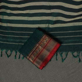 Dharwad Cotton Plain Thread Border Unstitched Dress Material: Kurta, Bottom & Dupatta 15