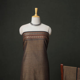 Dharwad Cotton Plain Thread Border Unstitched Dress Material: Kurta, Bottom & Dupatta 16
