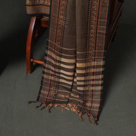 Dharwad Cotton Plain Thread Border Unstitched Dress Material: Kurta, Bottom & Dupatta 16